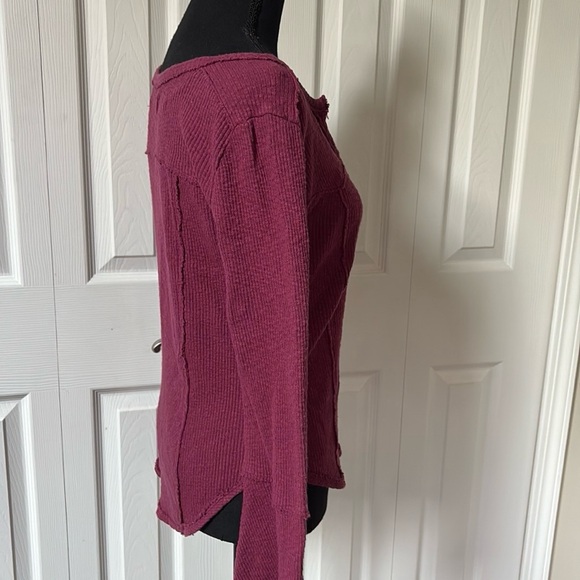 Free People Give Me A Little Bell Sleeve Rib Top - Picture 11 of 14